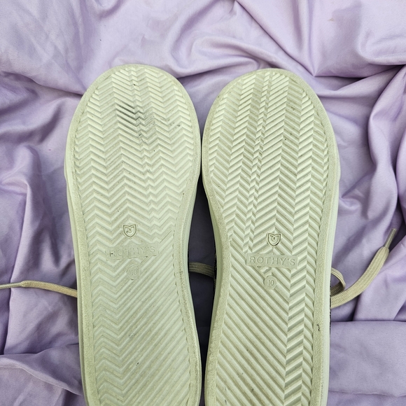 Rothys Tan and Black Print Women's Sneakers - Picture 7 of 7